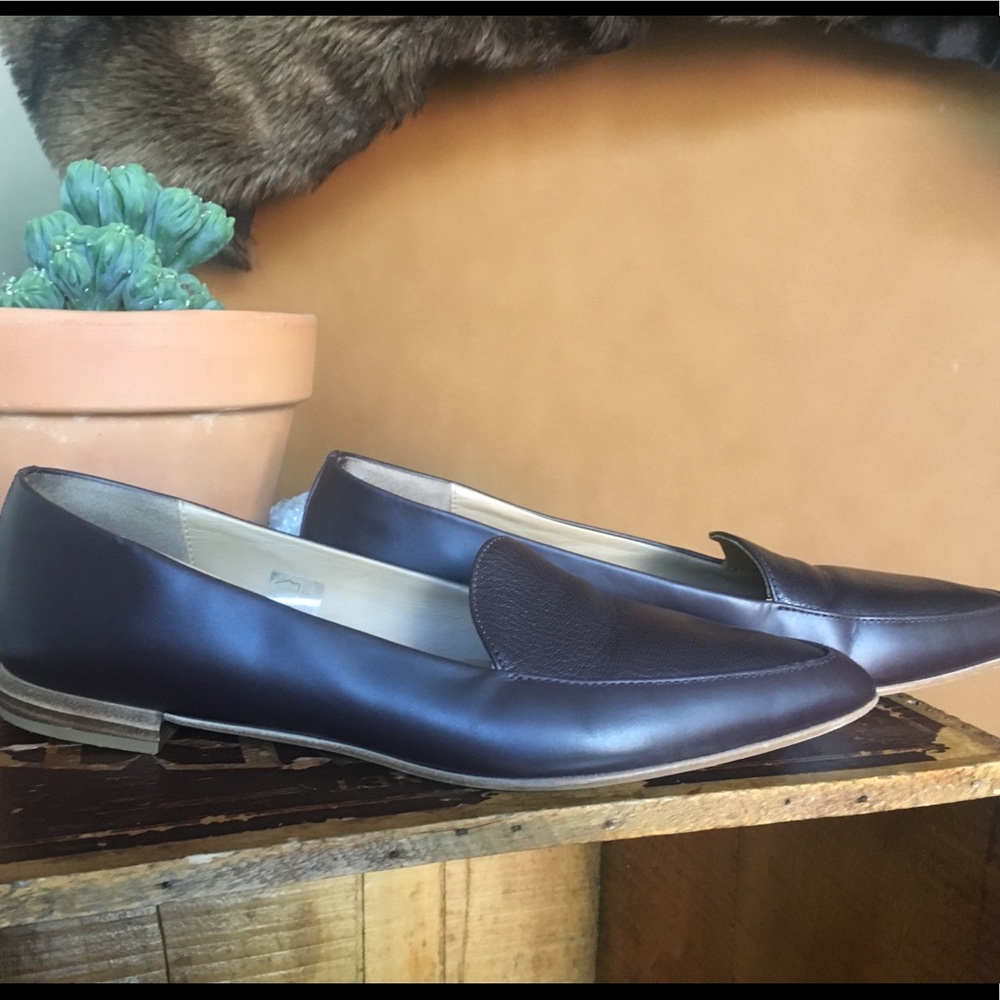 Everlane modern point loafer in burgundy